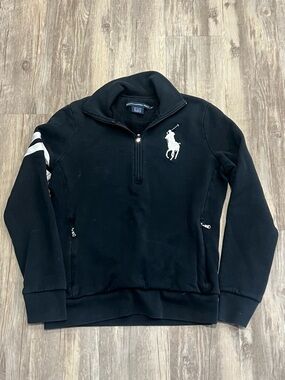 Ralph Lauren Big Pony quarter zip sweatshirt- size Small